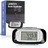 LEBEXY Schrittzähler Clip Einfache Pedometer Fitness...